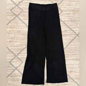 JustFab Black Ribbed Pants